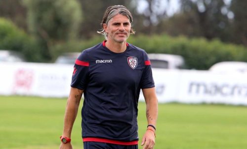 Cagliari Allenamento Alla Sardegna Arena In Vista Della Roma