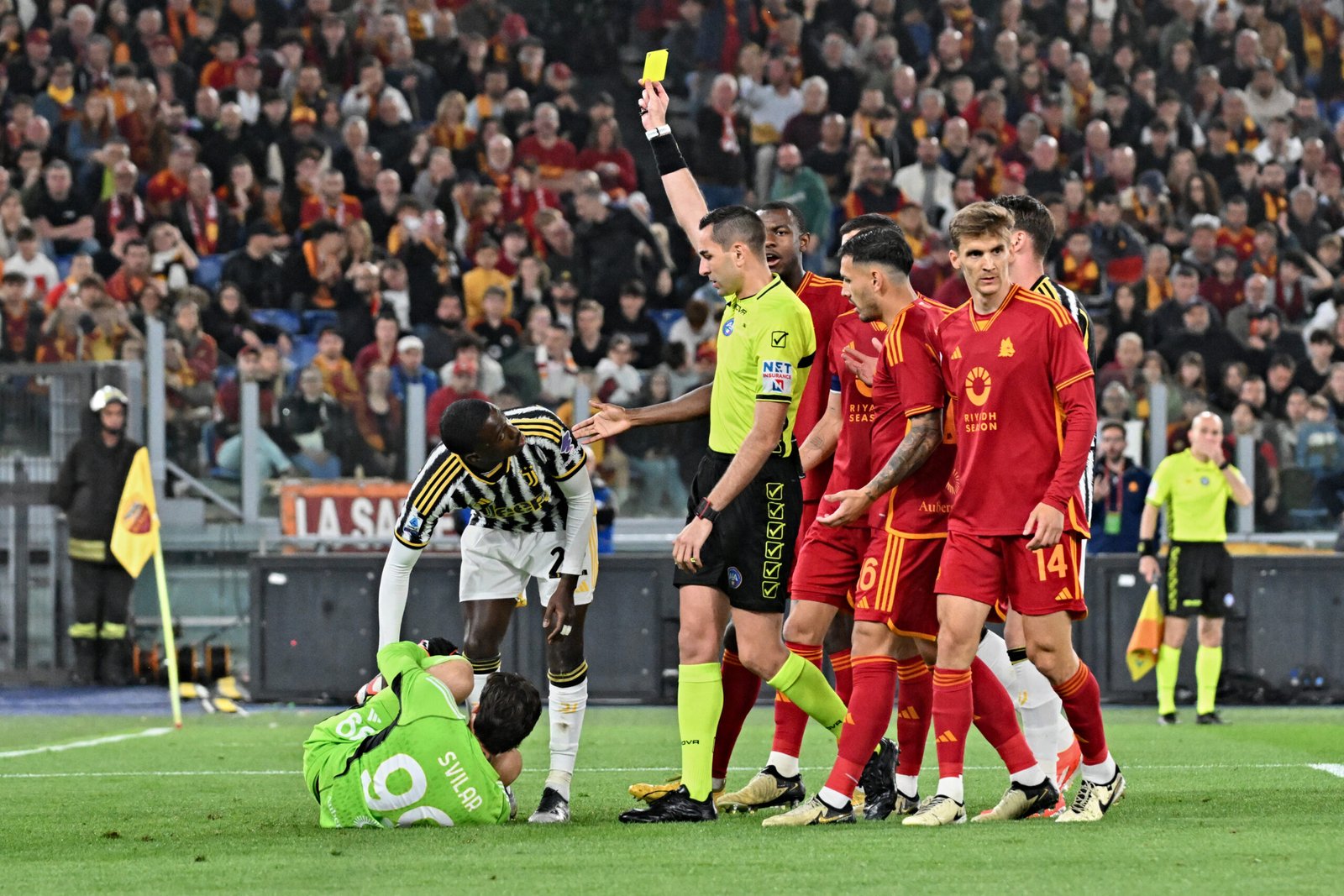 Weah rischia il 2º giallo nella ripresa