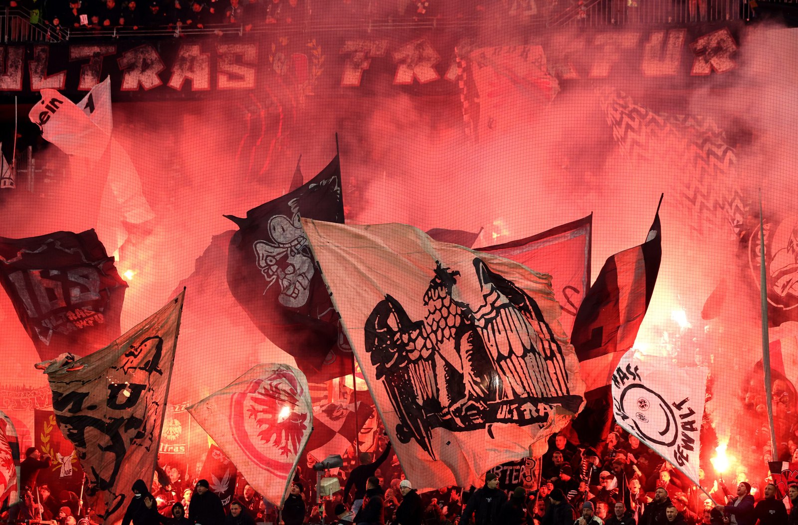 Ultrà Eintracht: Roma si blinda