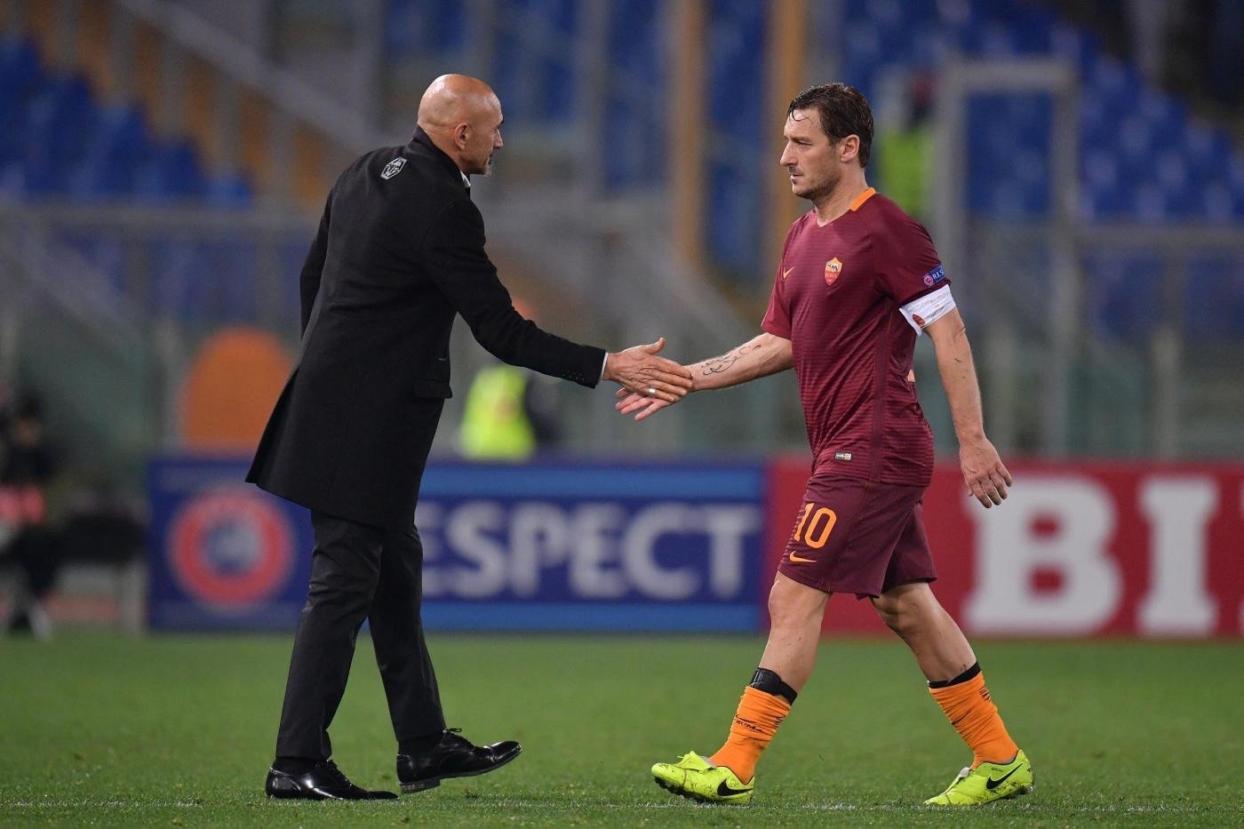 Totti: “Spalletti è una bella persona”