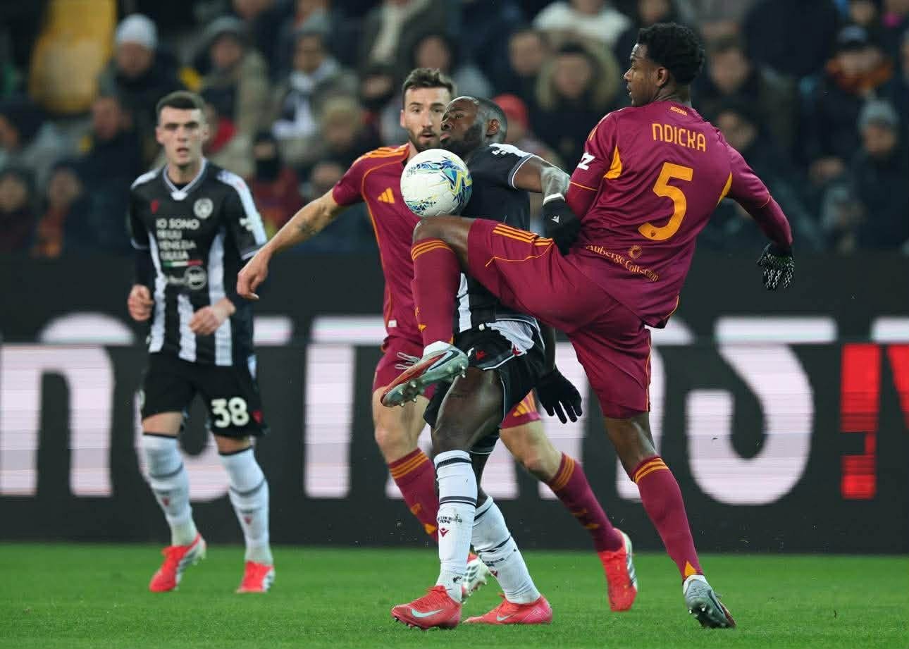 Udinese-Roma: Gasp frenata Champions.  L’attacco fatica, Malen spento