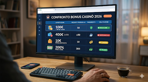 Confronto dei bonus di benvenuto nei casinò online: Guida Completa