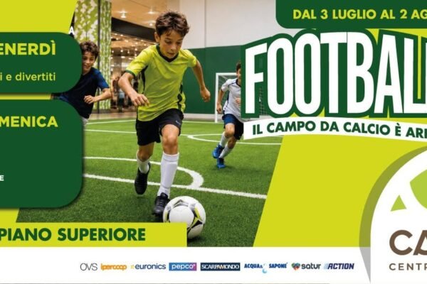 Arriva la Football Race al Centro Commerciale Casilino!